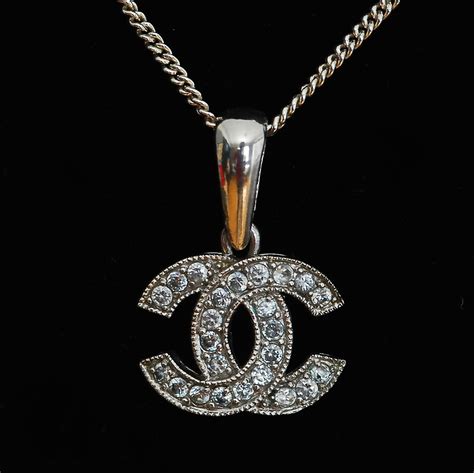 chanel symbol necklace|chanel long necklace with logo.